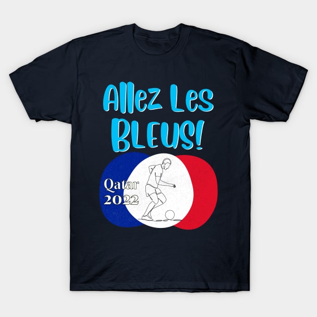 France Qatar World Cup 2022 T-Shirt by Ashley-Bee